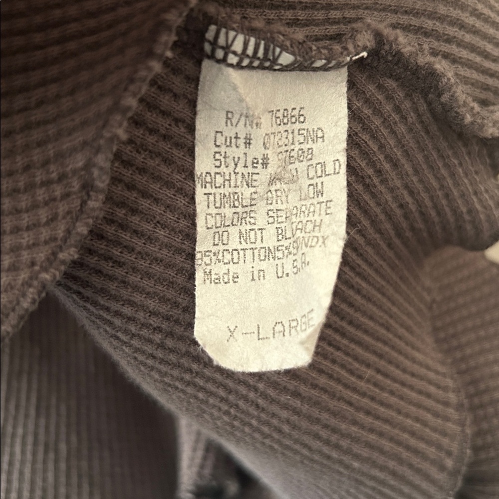 Prairie Cotton waffle trim cardigan sz CL - Picture 5 of 5